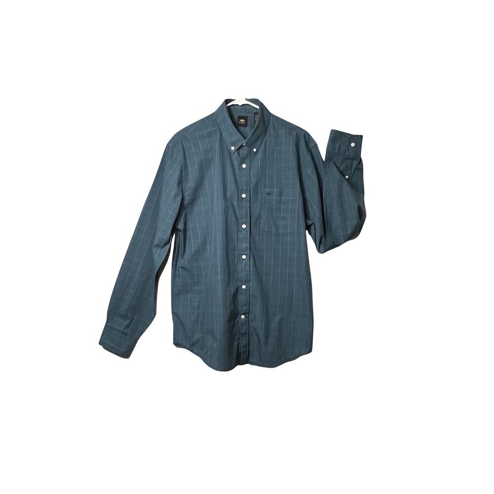 Dockers Shirt Mens Size L Blue Long Sleeve Button Down Chest Pocket Collar Casua
